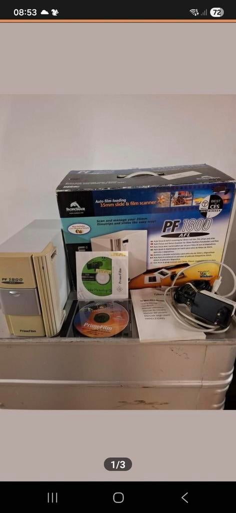 PrimeFilm PF 1800 AFI 35mm Film- en Diascanner, Diascanner, Gebruikt, PrimeFilm, Ophalen of Verzenden