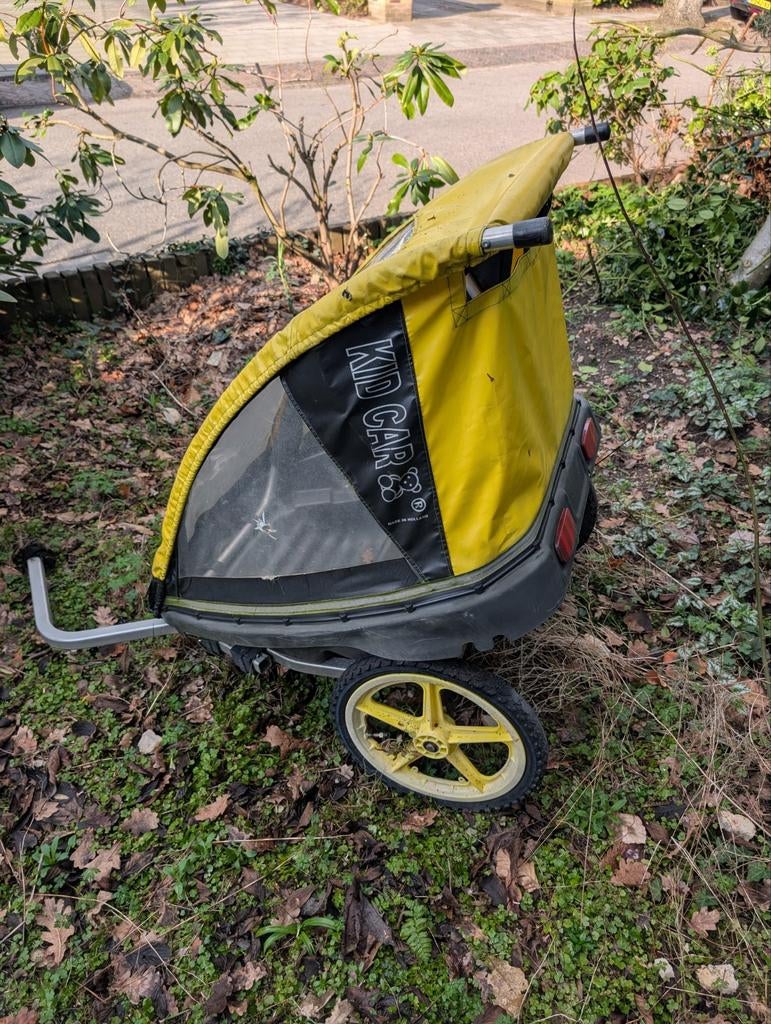Kidcar fietskar voor 2 kinderen, Fietsen en Brommers, Gebruikt, Kinderkar, 40 tot 60 kg, Ophalen