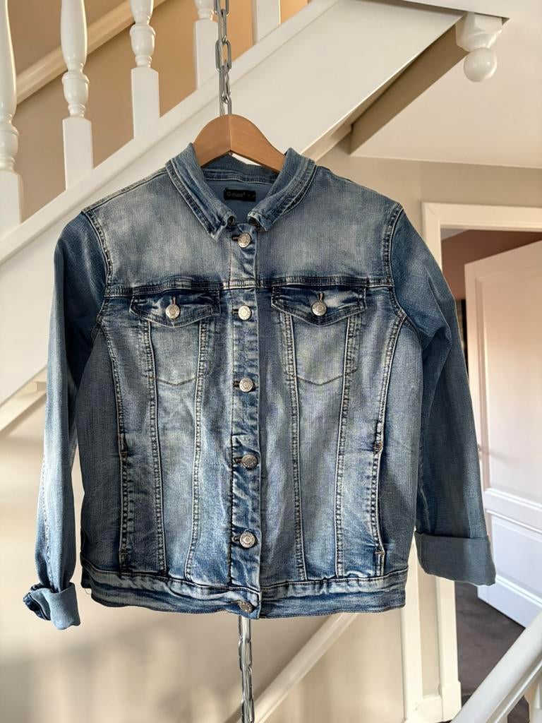 Spijkerjack lichtblauw merk G-Maxx maat S nooit gedragen, Kleding | Dames, Ophalen of Verzenden, Zo goed als nieuw, Maat 38/40 (M)