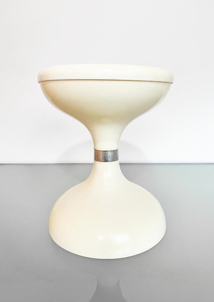 Vintage Sgabello Americano bijzettafelkruk, Ophalen of Verzenden, Gebruikt, Rechthoekig, Minder dan 55 cm