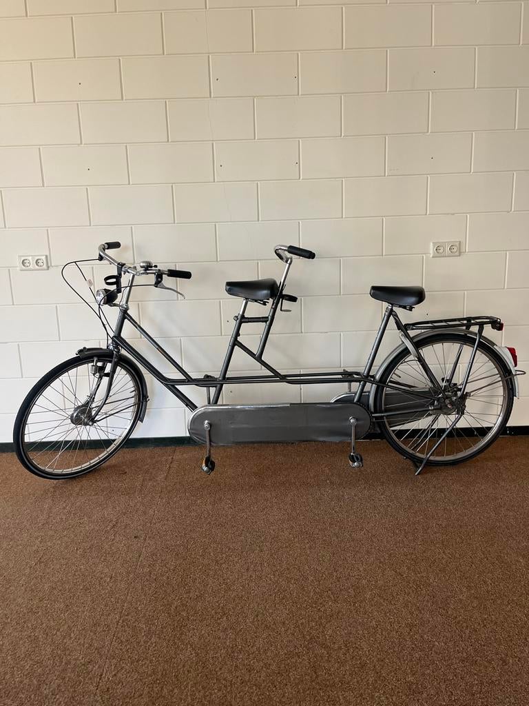 Stevige Gazelle tandem met goede verlichting, Ophalen, Gebruikt, Minder dan 10 versnellingen