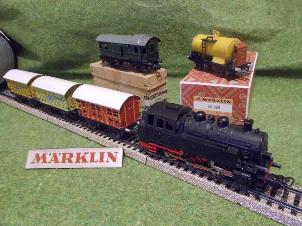 Marklin TM800 3004 jaren 50 metaal in doos Verzenden kan ook, Ophalen, Wisselstroom, Locomotief, Zo goed als nieuw