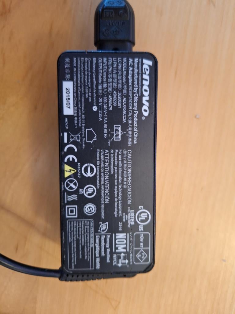 Lenovo Laptop Oplader - Origineel (ADLX45NCC2A), Ophalen of Verzenden, Gebruikt, Lenovo