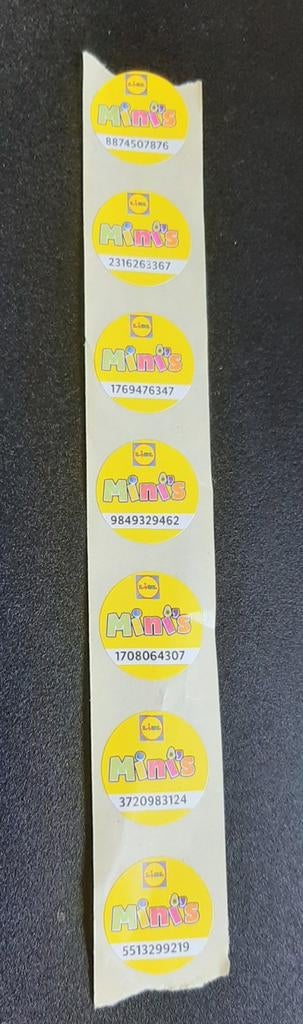 7 zegels voor Lidl mini's, Verzamelen, Supermarktacties, Lidl, Ophalen of Verzenden