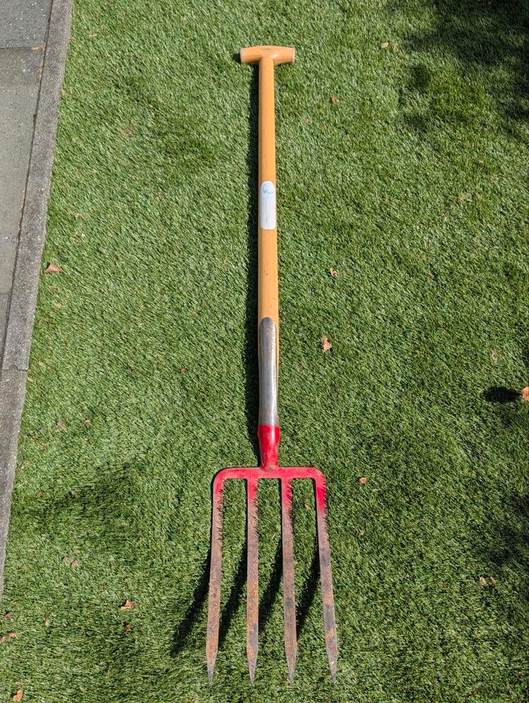 Hooivork / grondvork met houten steel, Tuin en Terras, Ophalen