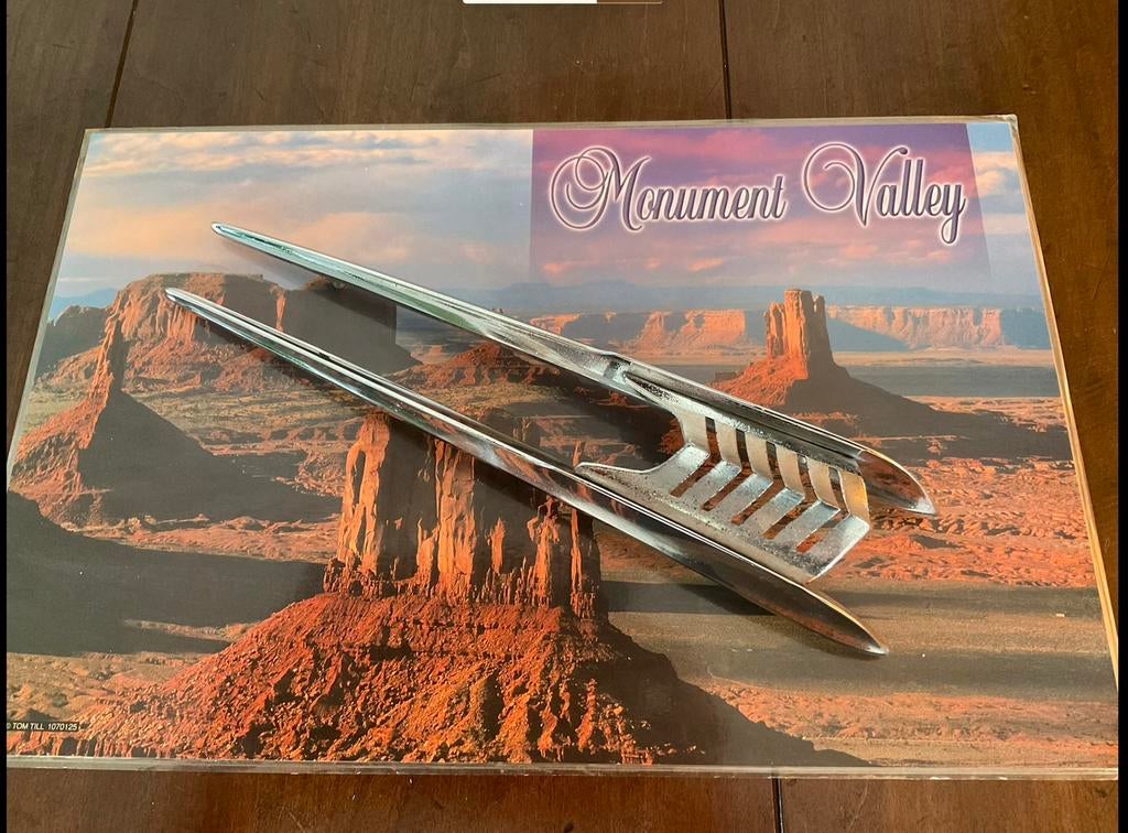 Chromen / RVS hood ornament Chevrolet 1950, Ophalen of Verzenden, Gebruikt, Amerikaanse onderdelen