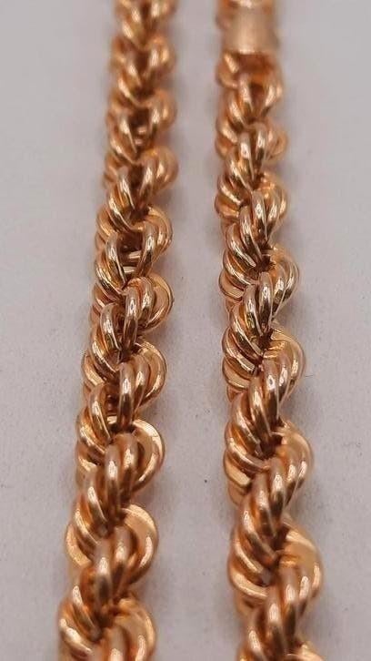 gouden rope ketting 14kt, Www.bredajuwelier.nl, Nieuw, Ophalen of Verzenden, Www.bredajuwelier.nl