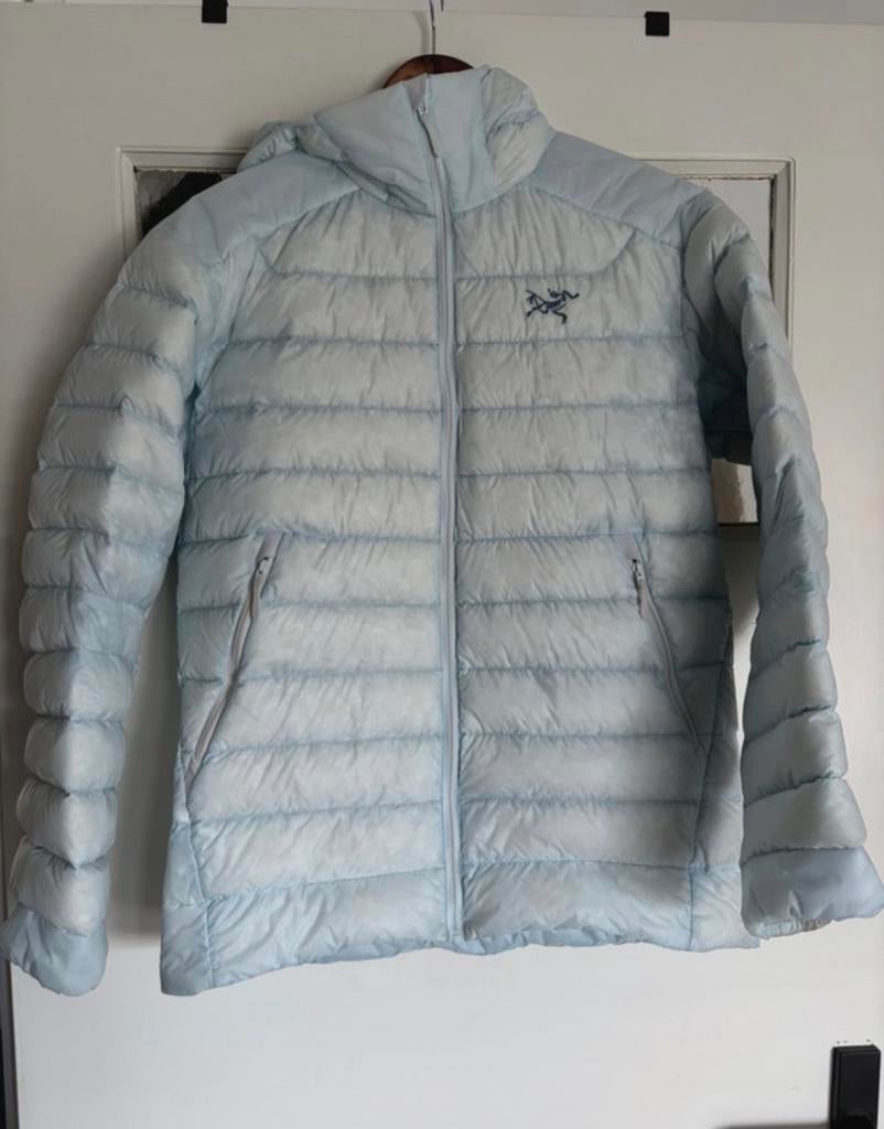 Arc'teryx donsjas S/P heren - Lichtblauw, Ophalen of Verzenden, Zo goed als nieuw, Maat 46 (S) of kleiner, Blauw