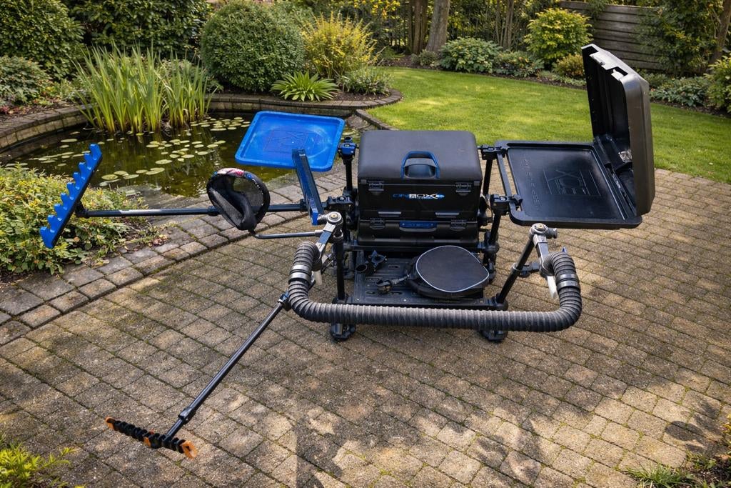 Preston Competition Viskoffer met transport systeem compleet, Ophalen, Zo goed als nieuw, Complete set