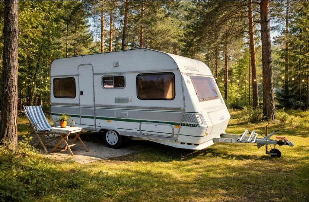 Zeer goed onderhouden Chateau 430 + voortent, Caravans en Kamperen, Chateau, Chateau, Rondzit, Bedrijf