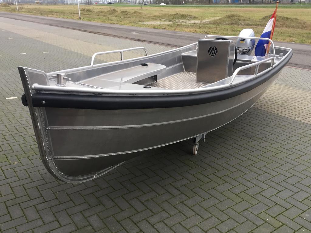 Nieuwe Aluminium Zelflozende Sloep, Watersport en Boten, Tot 10 pk, Binnenboordmotor, Aluminium, Ophalen of Verzenden