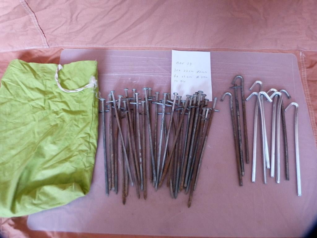 Adv. 29 41haringen 30x 23cm haringen staal 6x 22cm 5x div., Ophalen, Gebruikt