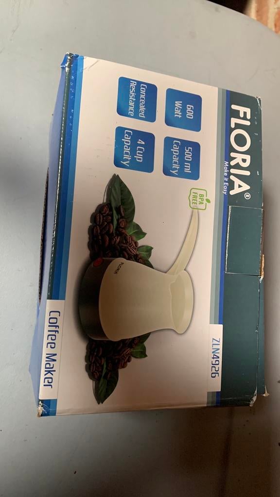 Elektrische Turkse koffiepot Floria, Ophalen of Verzenden, Nieuw