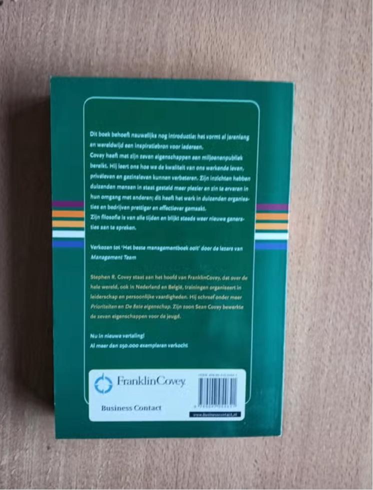 De 7 eigenschappen van effectief leiderschap Stephan Covey, Ophalen of Verzenden, Zo goed als nieuw, Sociale psychologie