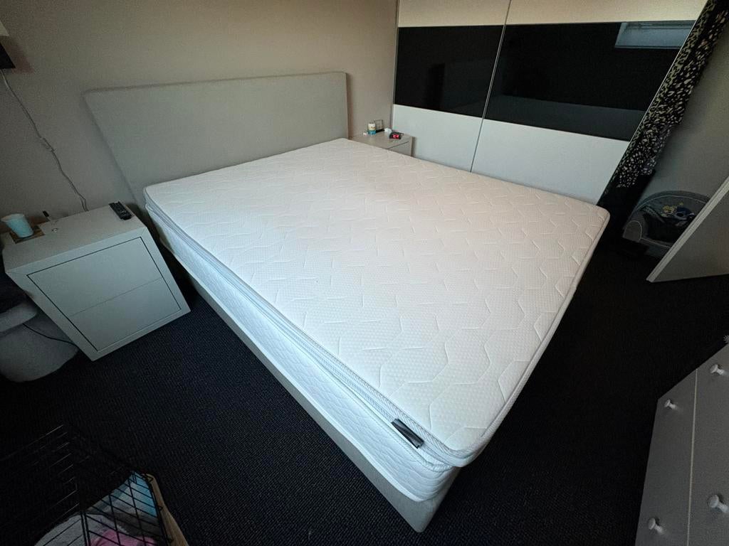 Boxspring 160x200, Ophalen, Gebruikt, Tweepersoons, 160 cm