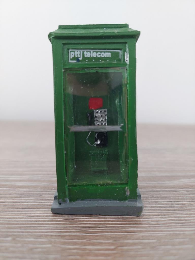 Kerstdorp: PTT Telecom telefooncel, Ophalen of Verzenden, Zo goed als nieuw
