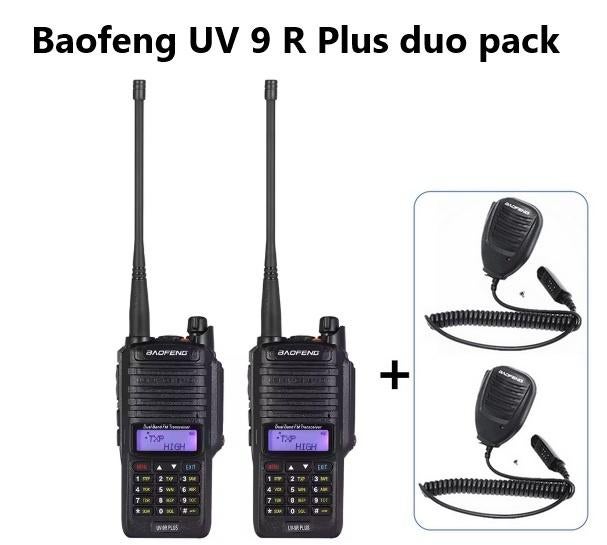 Baofeng UV 9 R 8W duo pack portofoon walkie talkie | NIEUW, Telecommunicatie, Met broekklem, Verzenden, 5 tot 15 km, Nieuw
