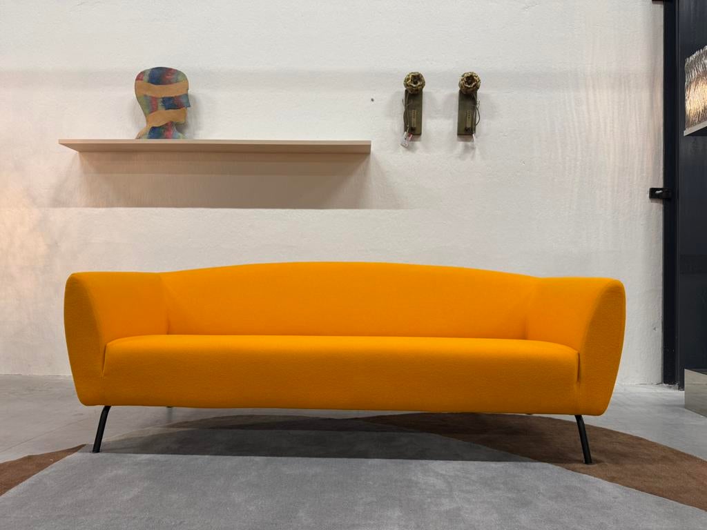 Nieuw Gelderland 6250 Bank 3 zits Tonus Stof Oranje 215, Nieuw, 75 tot 100 cm, Ophalen of Verzenden, Rechte bank