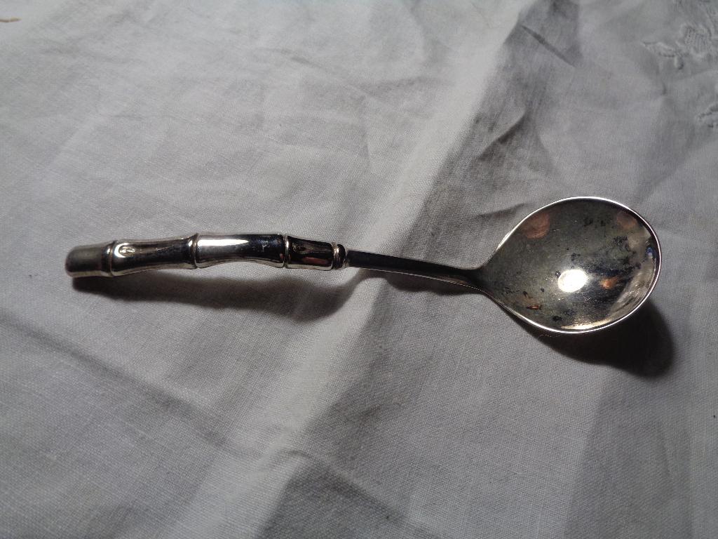 verzilverde saus lepel, Ophalen of Verzenden