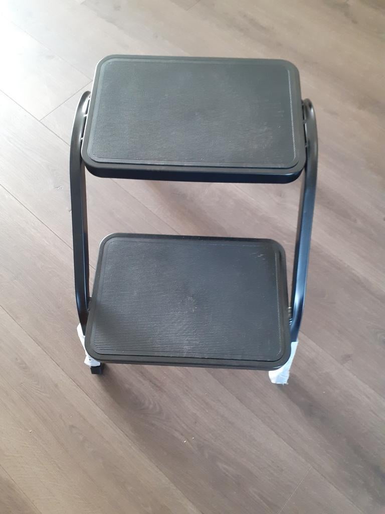 Nog nieuwe caravan opstapje, Ophalen