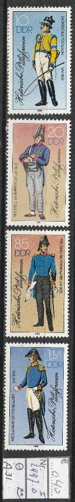 DDR Hist. Uniformen Michel 2997-00 I Nr.A31p, Verzenden, DDR, Postfris
