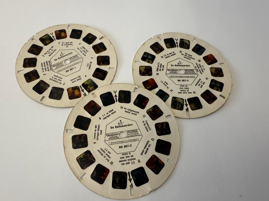 View Master Reels E.T., vintage reels, Kinderen en Baby's, Ophalen of Verzenden, Gebruikt, Jongen of Meisje