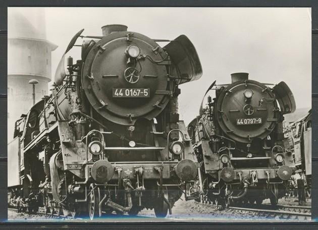 Locomotief Lok 44 0167-5 Foto-Ansichtkaart Trein t-4 jdu, Ophalen of Verzenden, Zo goed als nieuw, Trein, Kaart of Prent