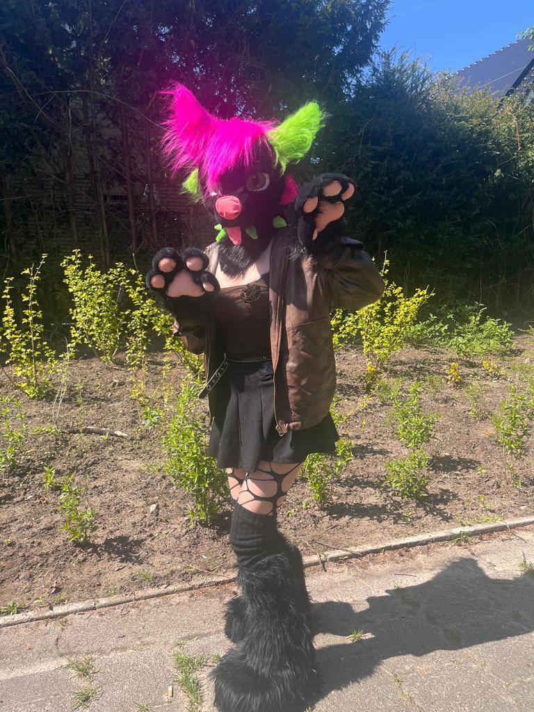 Half Fursuit: Mid-kwaliteit bont, hoge kwaliteit naaiwerk, Ophalen of Verzenden, Gebruikt, Pak of Jurk