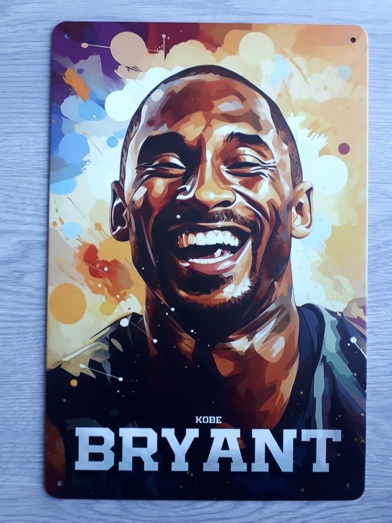 Kobe Bryant 20x30 cm Reclamebord, Sport en Fitness, Basketbal, Ophalen of Verzenden, Nieuw