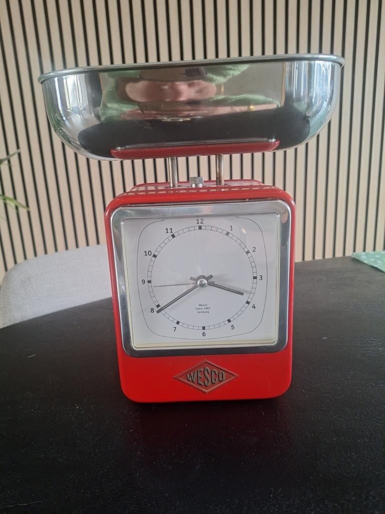 Wesco keukenweegschaal rood, Ophalen of Verzenden, Rood, Overige merken, Overige typen