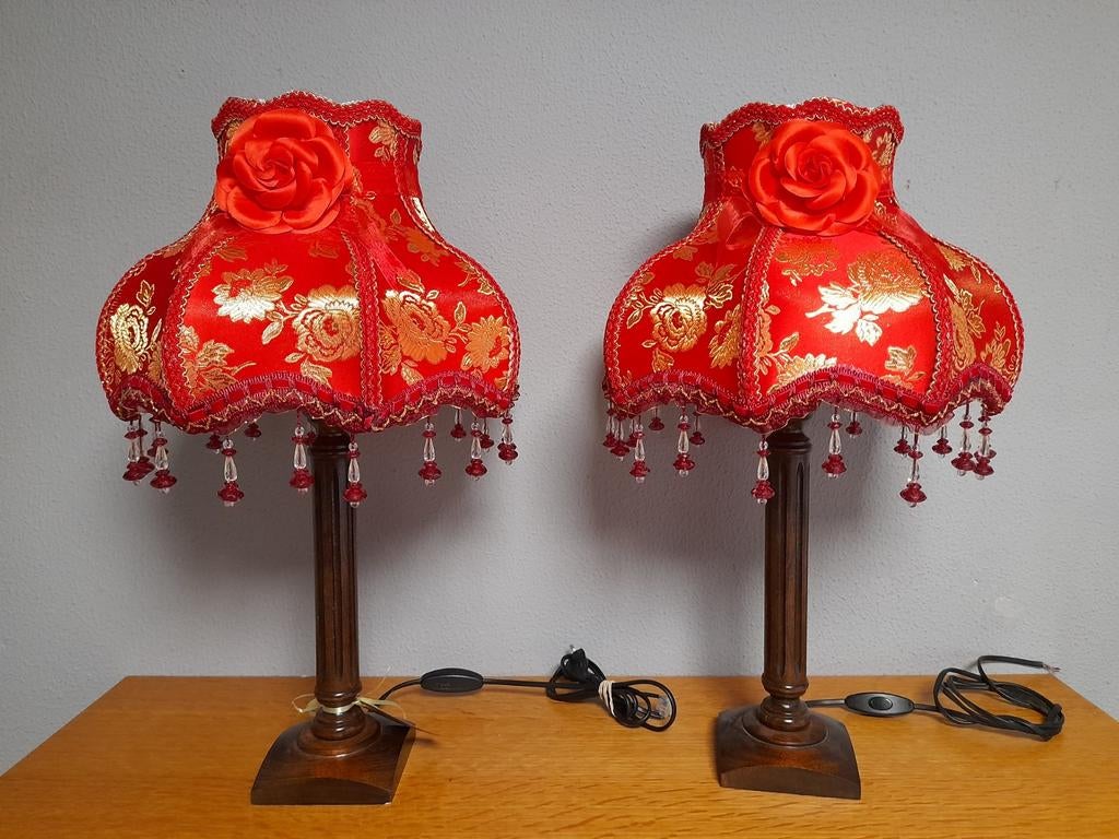 Mooie Victoriaanse lampen compleet of los te koop, Ophalen of Verzenden, Zo goed als nieuw, Minder dan 50 cm