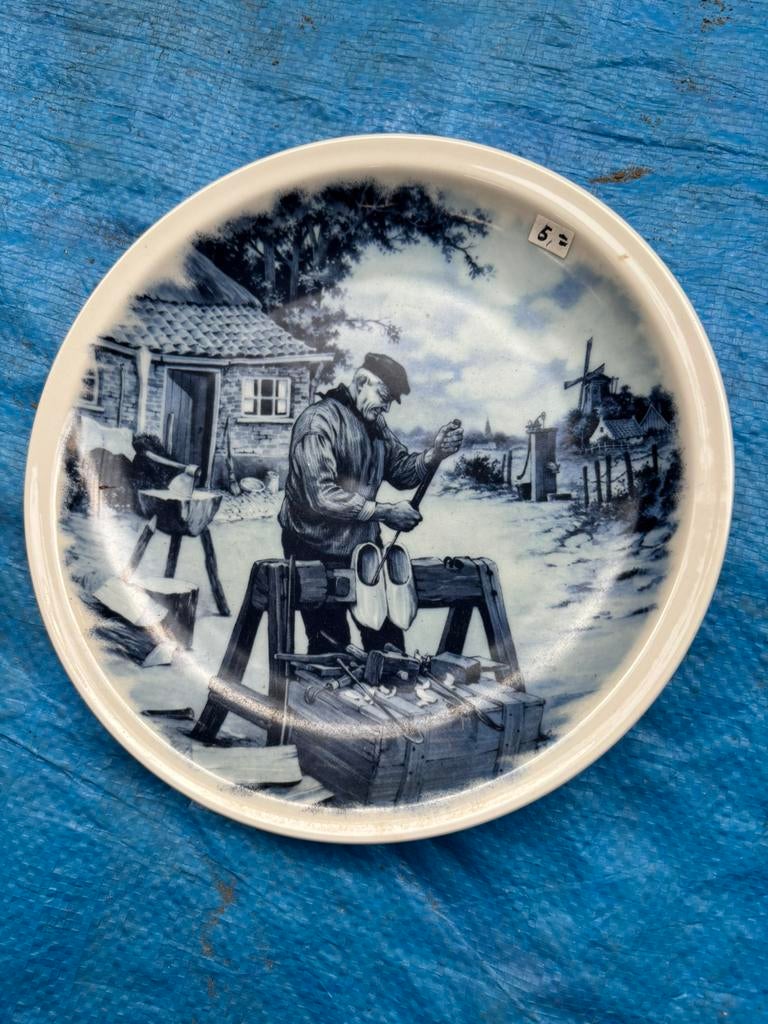 Delfts blauw , klompenmaker , made in Holland, Antiek en Kunst, Ophalen of Verzenden