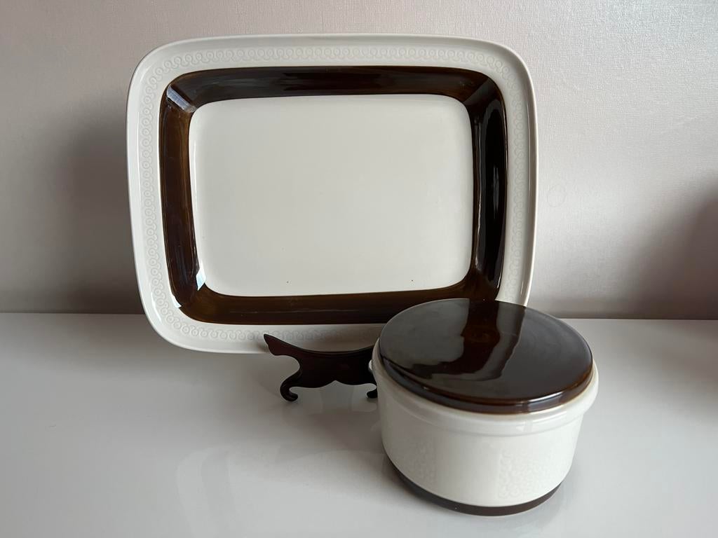 Rorstrand ‘Forma’ Grote Ovenschaal en Boterpot Olle Alberius, Ophalen of Verzenden