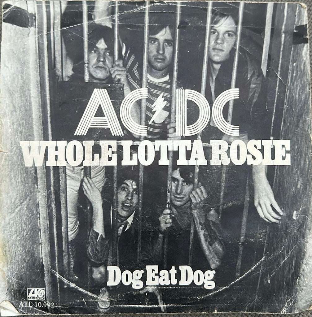 AC/DC - Whole lotta rosie single 1977, Cd's en Dvd's, Vinyl Singles, Gebruikt, 7 inch, Single, Ophalen of Verzenden
