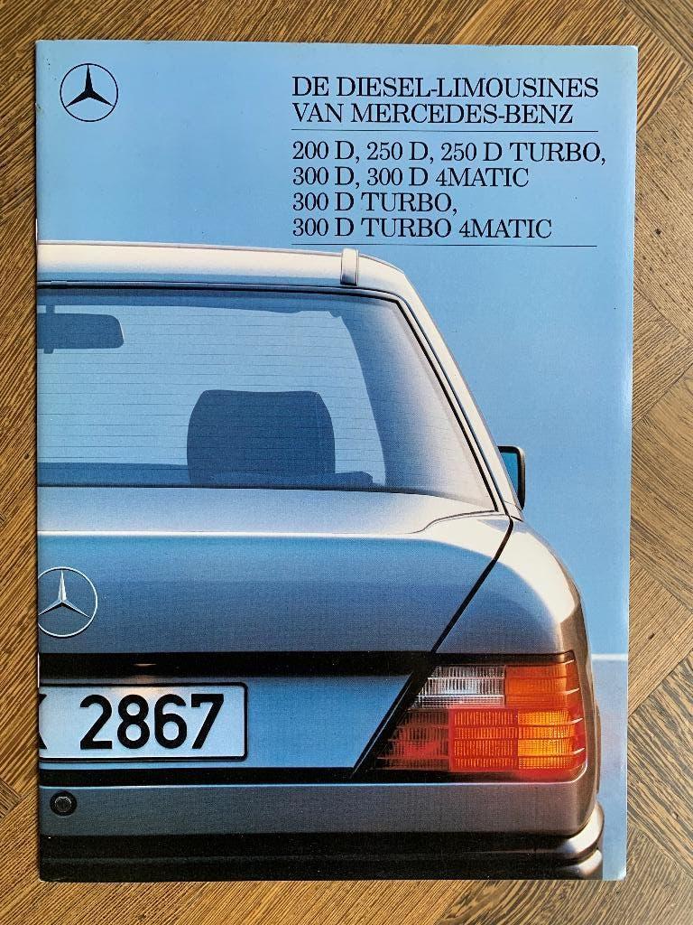 Brochure Mercedes-Benz 200D- 300D Turbo 4MATIC W124 1988, Nieuw, Mercedes-Benz, Mercedes, Ophalen of Verzenden