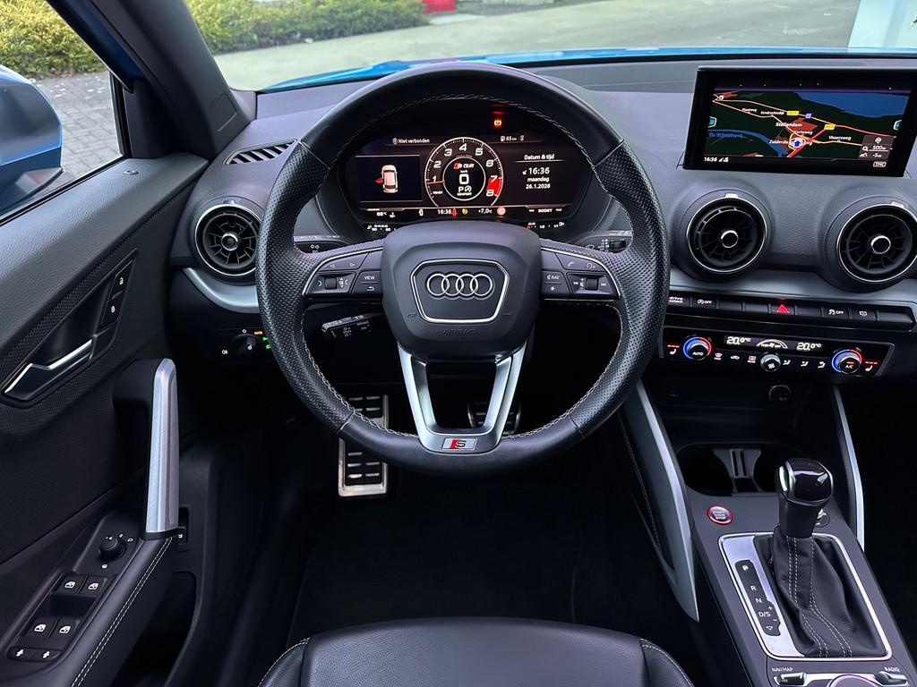 Audi SQ2 2.0 TFSI quattro|370pk|Afn Trekhaak|Virtual Cockpit, Gebruikt, Euro 6, 4 cilinders, Blauw