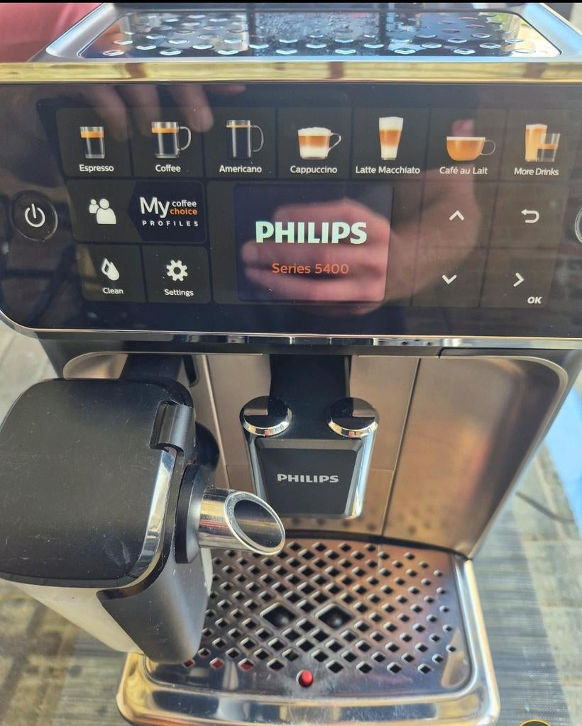 Philips lattego 5400 koffie bonenmachine zgan, Afneembaar waterreservoir, Verzenden, Koffiemachine, Zo goed als nieuw