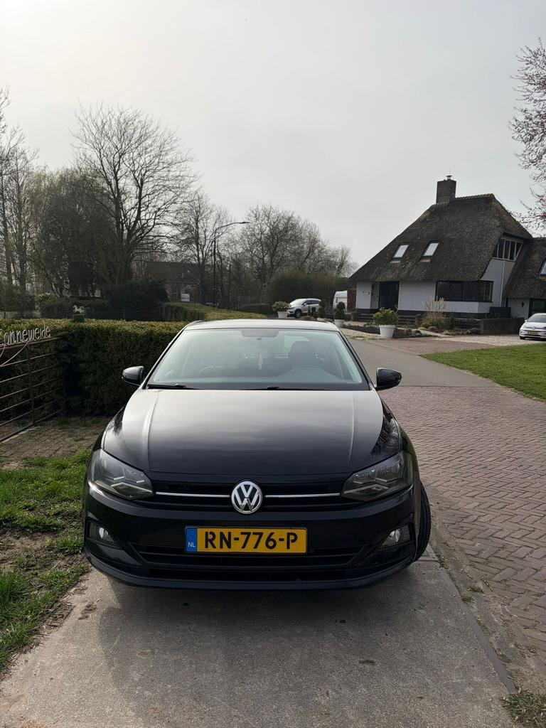 Volkswagen Polo 1.0 TGI 90pk 2018 Zwart ️Nieuwe APK️, 1160 kg, Overige brandstoffen, Zwart, Origineel Nederlands