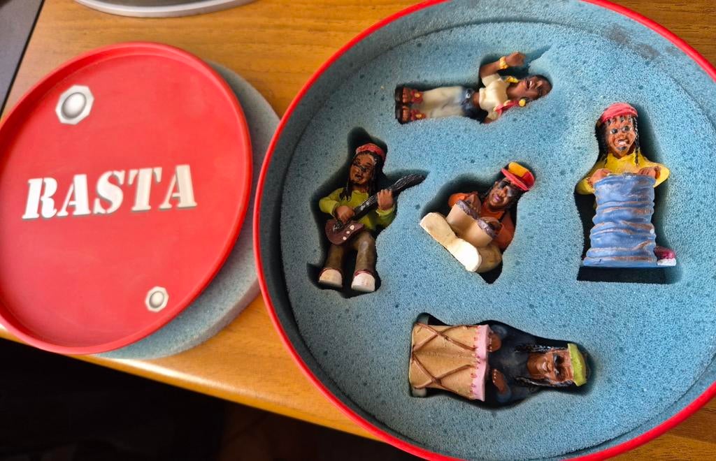 5 rasta poppetjesin een blik. Goede en mooie kwaliteit. Ja m, Albert Heijn, Ophalen of Verzenden