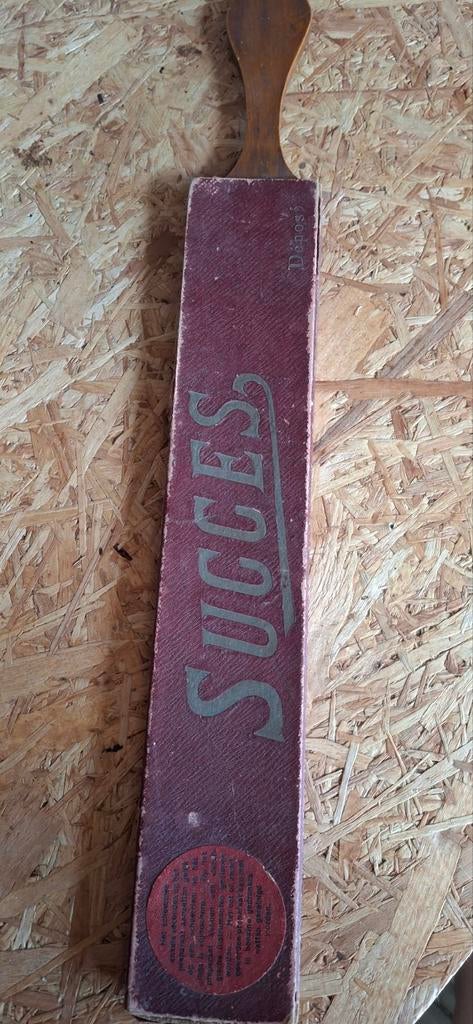 Vintage scheermes strop 'Succes' in originele doos, Ophalen of Verzenden