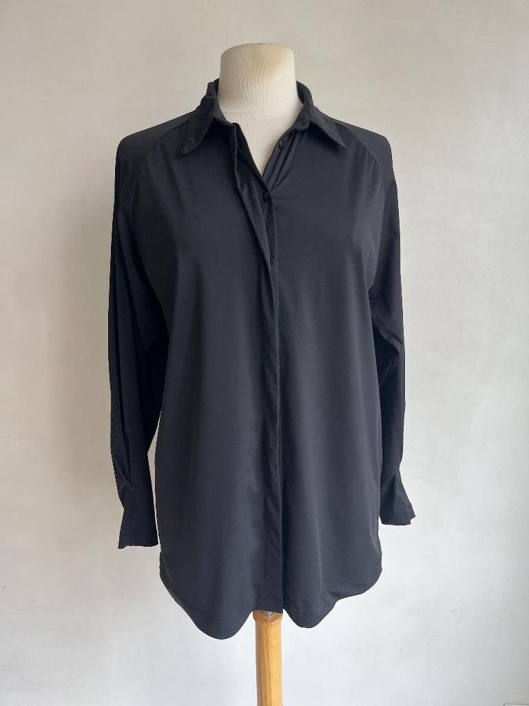 eksept blouse maat L zwart, Verzenden, Zwart, Maat 42/44 (L), Zo goed als nieuw