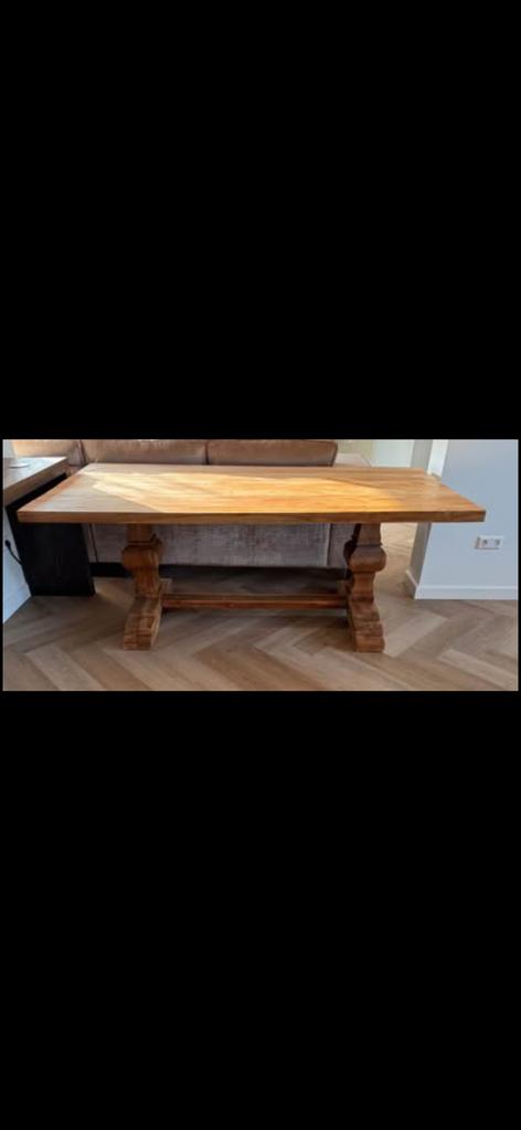 Mooie kloostertafel te koop, Huis en Inrichting, Tafels | Eettafels, Ophalen, Rechthoekig, 200 cm of meer, 50 tot 100 cm