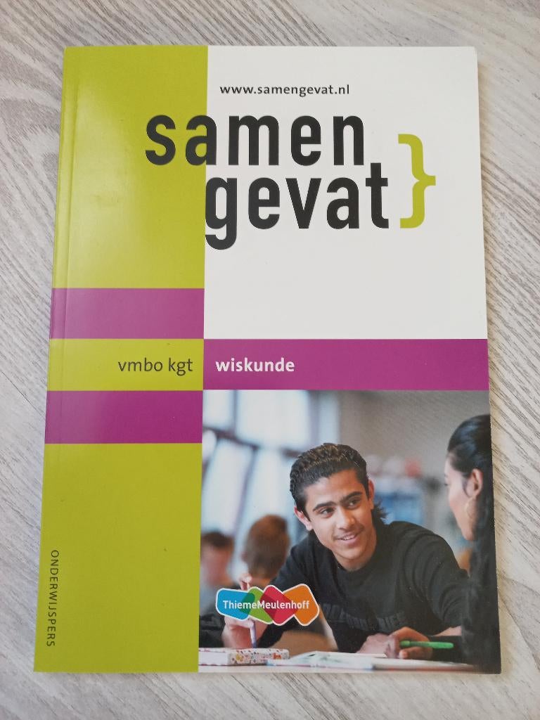 Examenbundel Samengevat Vmbo-Kgt Wiskunde, VMBO, Wiskunde A, Ophalen of Verzenden, F.C. Luijbe