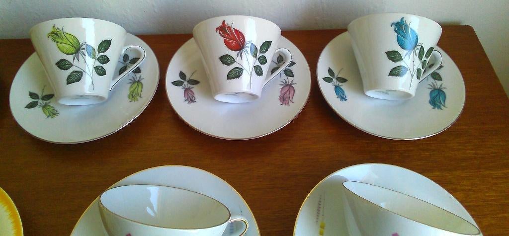 3x vintage retro Spenzo kop en schotel jaren 50, Antiek en Kunst, Ophalen of Verzenden