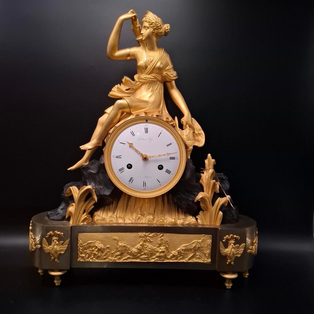 Antieke empire pendule, Antiek en Kunst, Antiek | Klokken, Ophalen