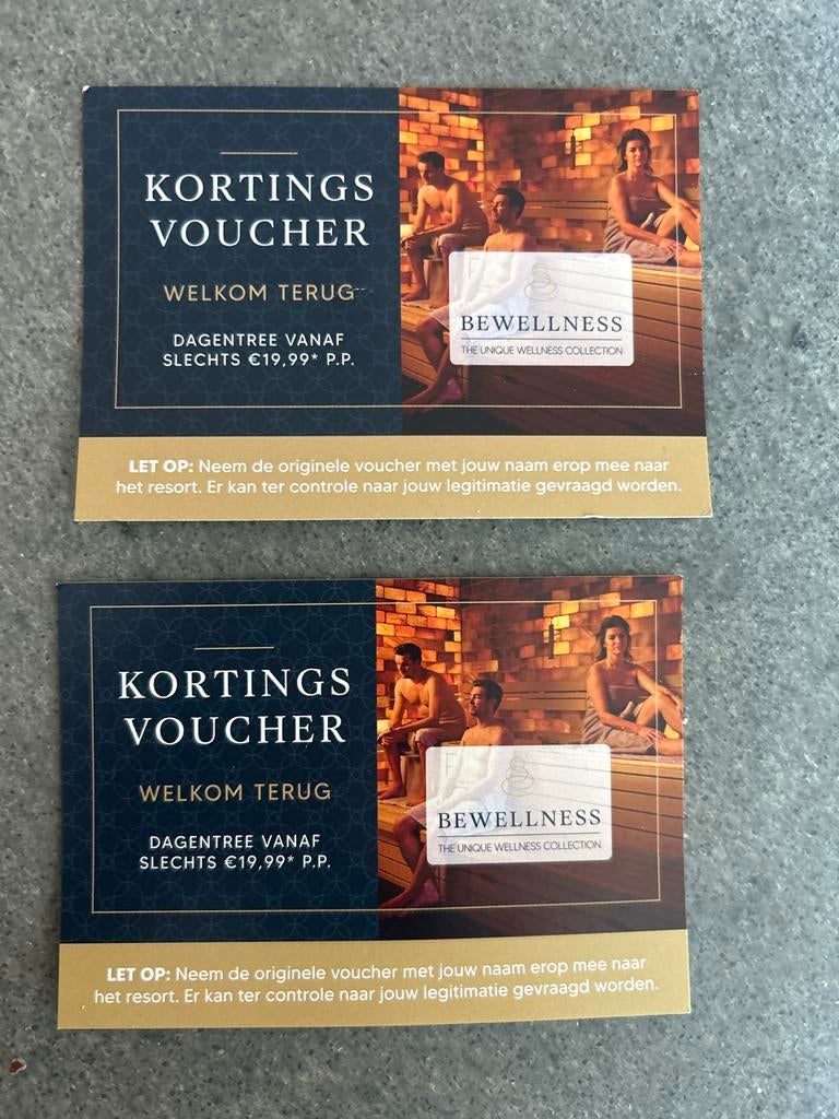 Sauna kortingsbon, Tickets en Kaartjes, Kortingen en Cadeaubonnen, Twee personen, Kortingsbon, Spa of Sauna