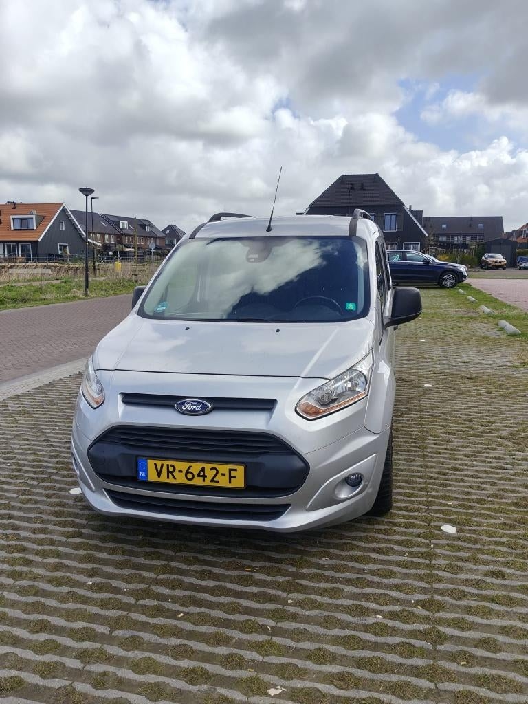 Ford Transit Connect 1.6 Tdci 70KW 2015 (Campertje), Auto's, 21 km/l, Euro 5, Stof, Zwart