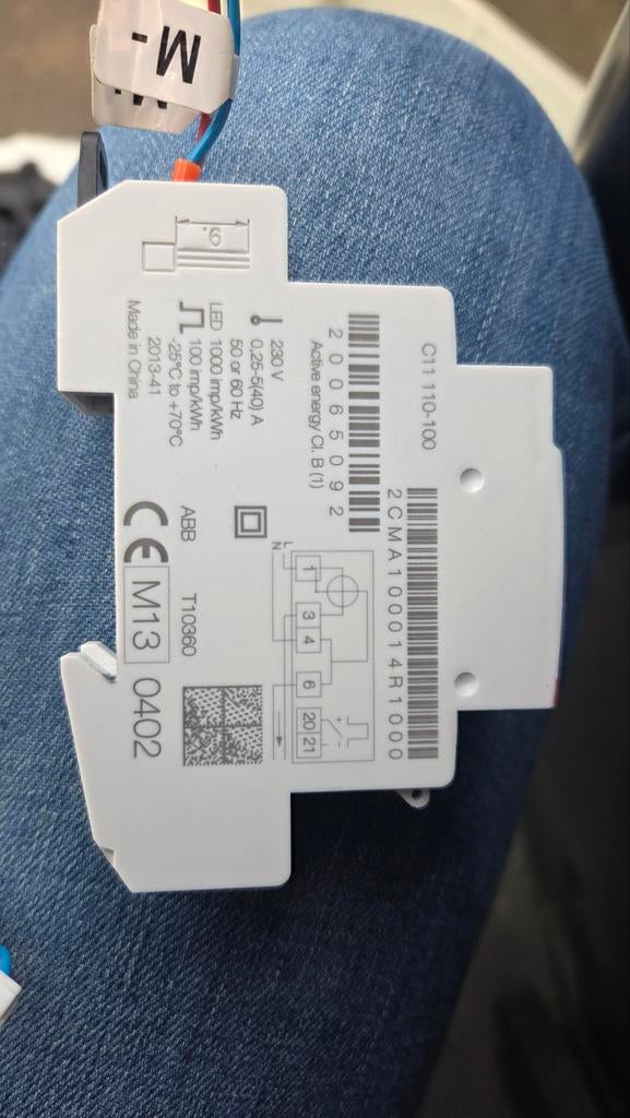 ABB C11 110-100 Eenfasige kWh-meter, Ophalen of Verzenden, Nieuw, Overige typen