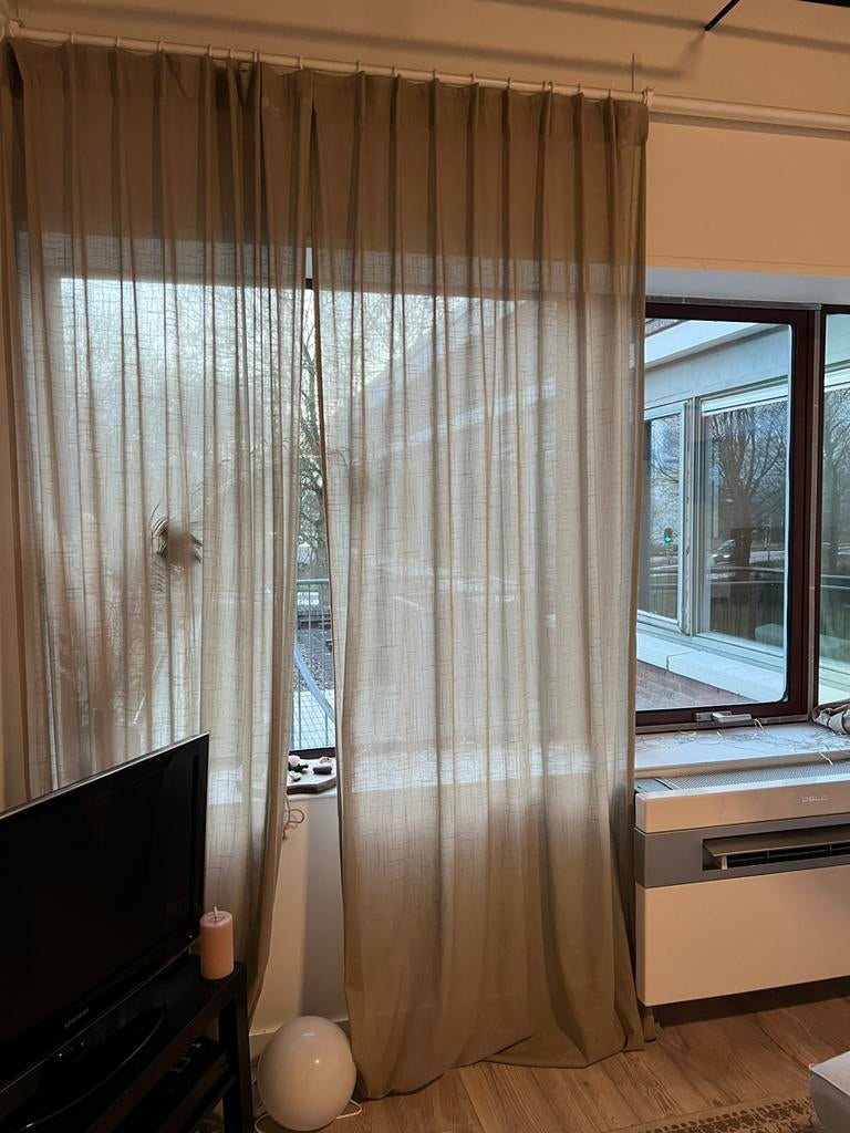 Gordijnen 145 x 300, Ophalen, Zo goed als nieuw, 100 tot 150 cm, 200 cm of meer