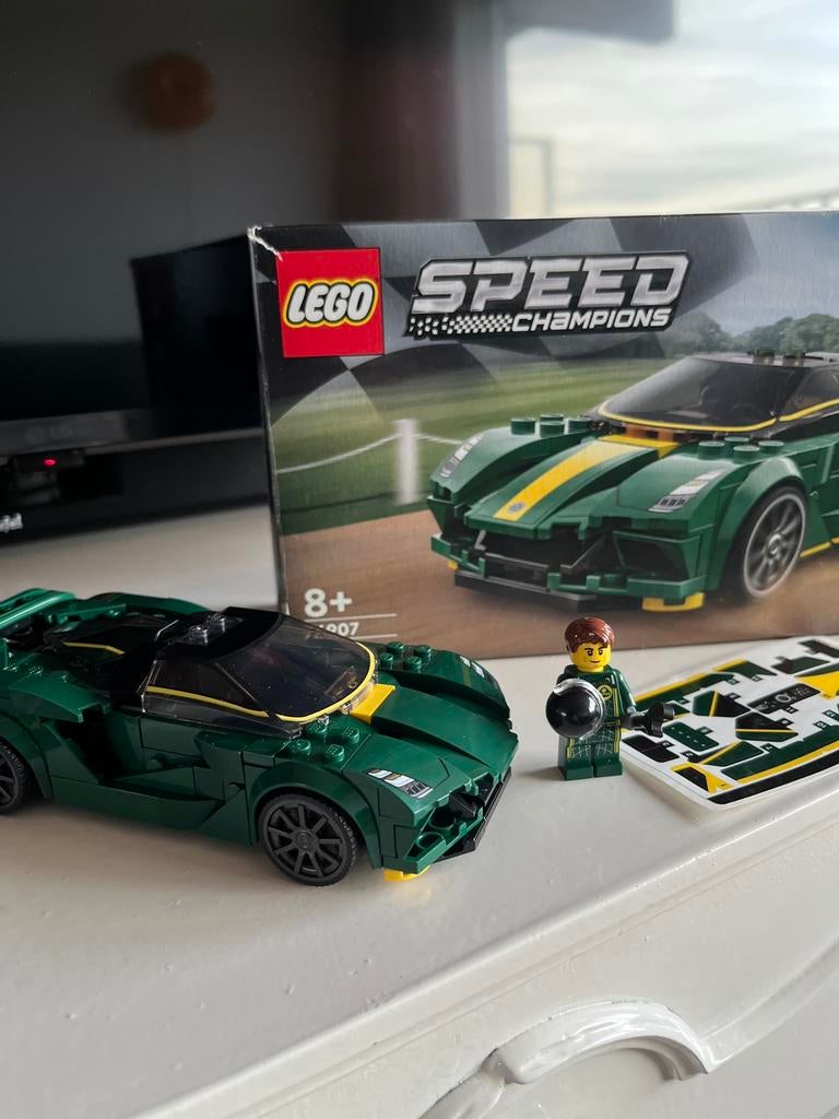 Lego speed champions 76907 Lotus, Ophalen of Verzenden, Zo goed als nieuw, Complete set, Lego